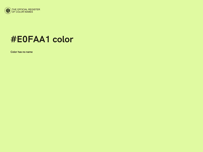 #E0FAA1 color image