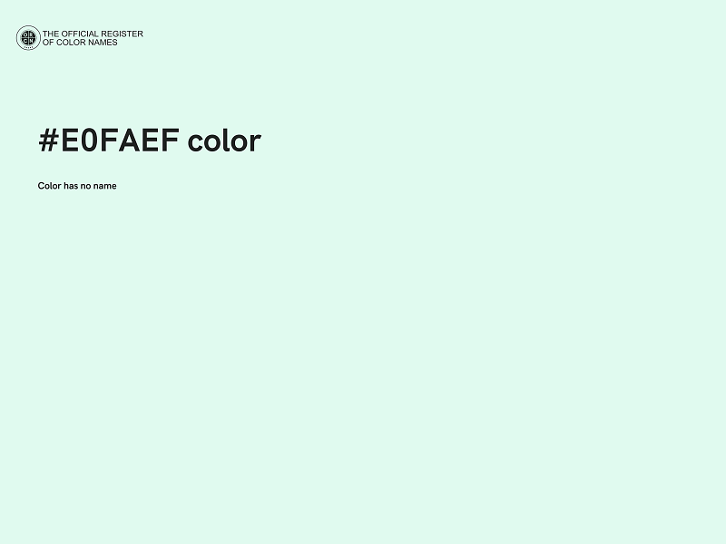 #E0FAEF color image