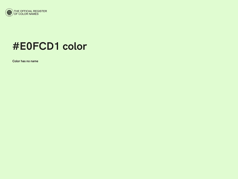 #E0FCD1 color image