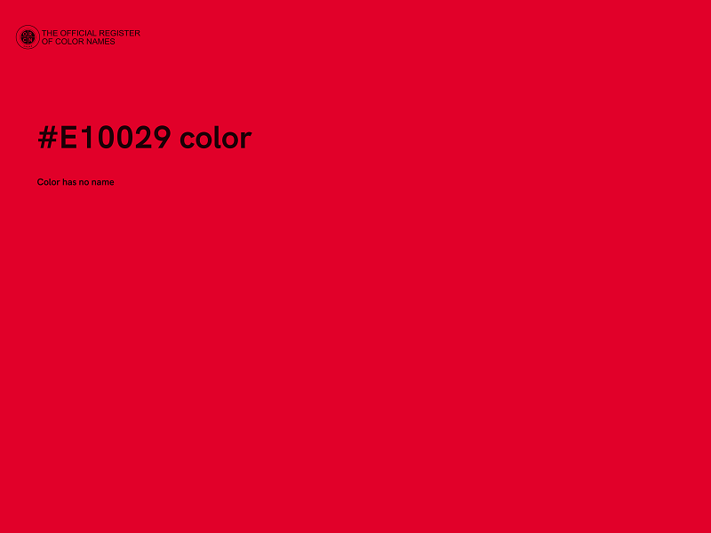 #E10029 color image