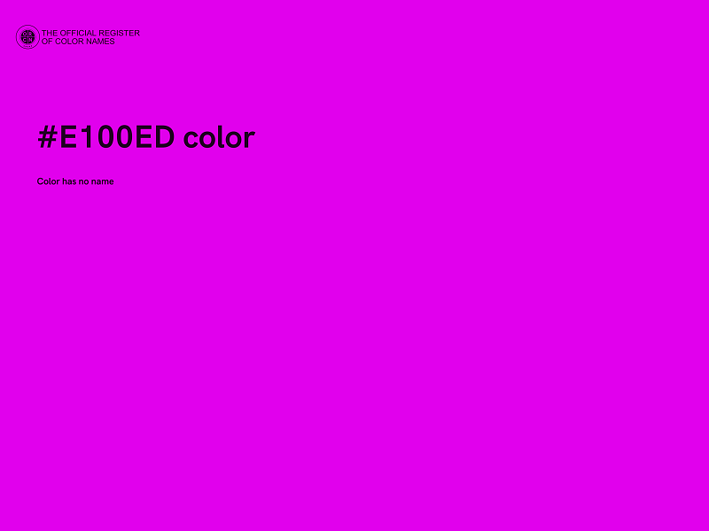 #E100ED color image