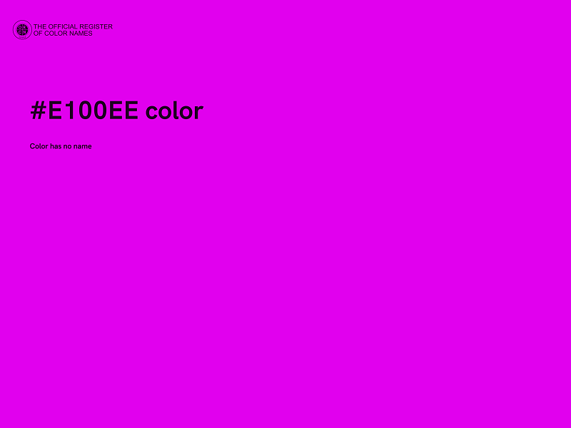 #E100EE color image