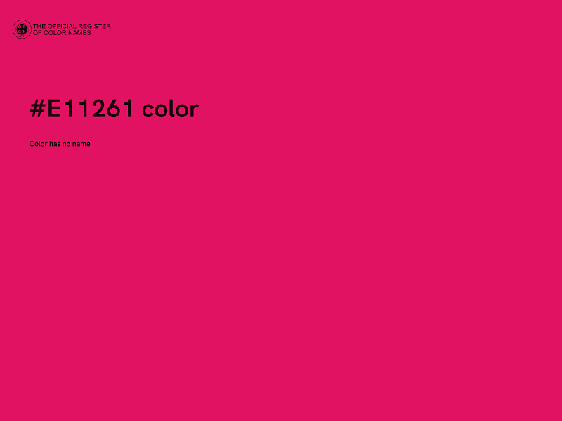 #E11261 color image