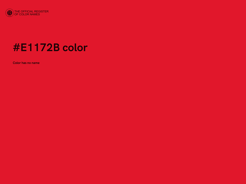 #E1172B color image