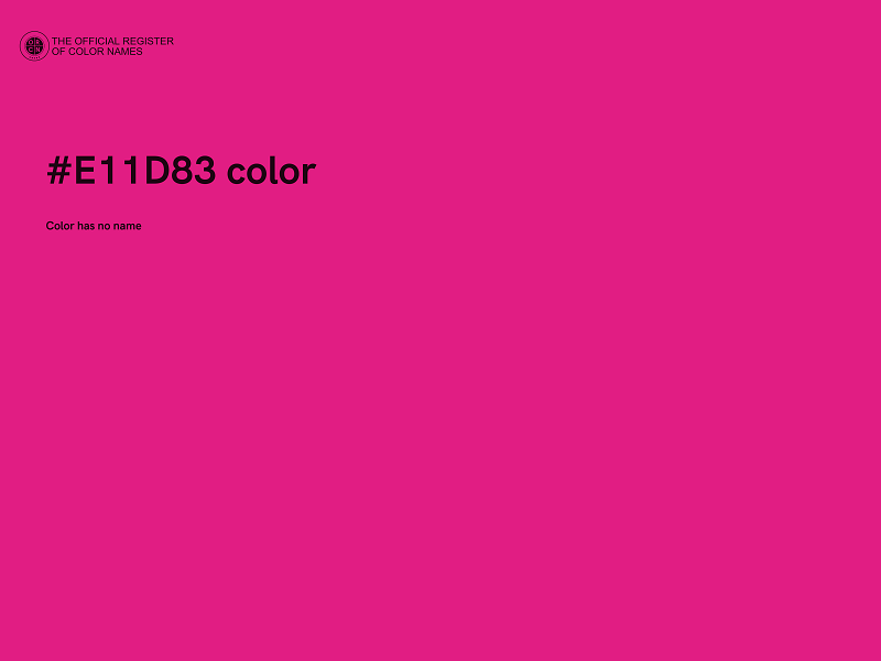 #E11D83 color image