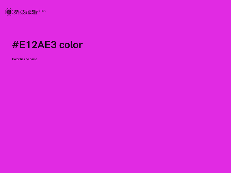 #E12AE3 color image