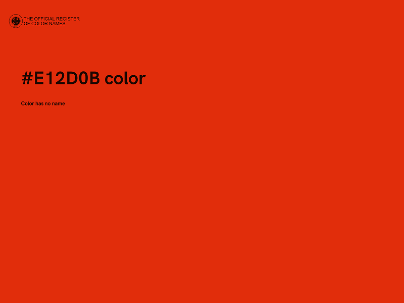 #E12D0B color image