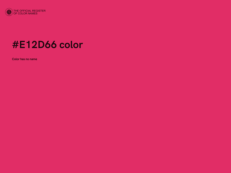 #E12D66 color image