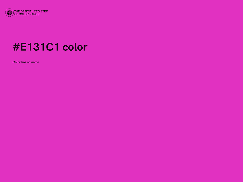 #E131C1 color image