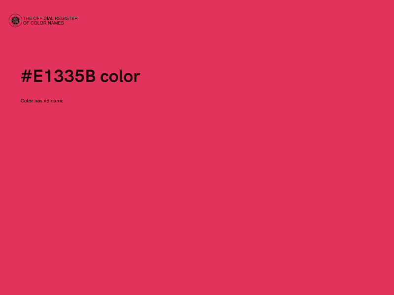 #E1335B color image