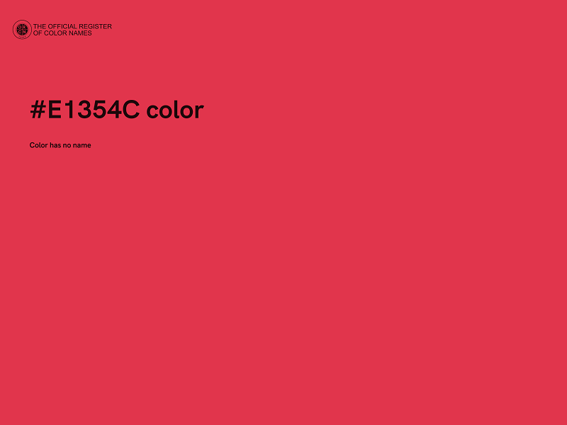 #E1354C color image