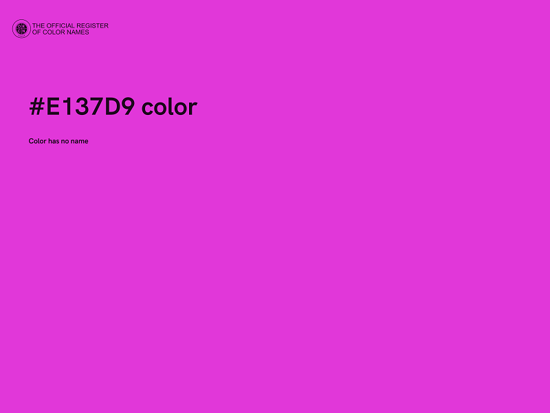 #E137D9 color image