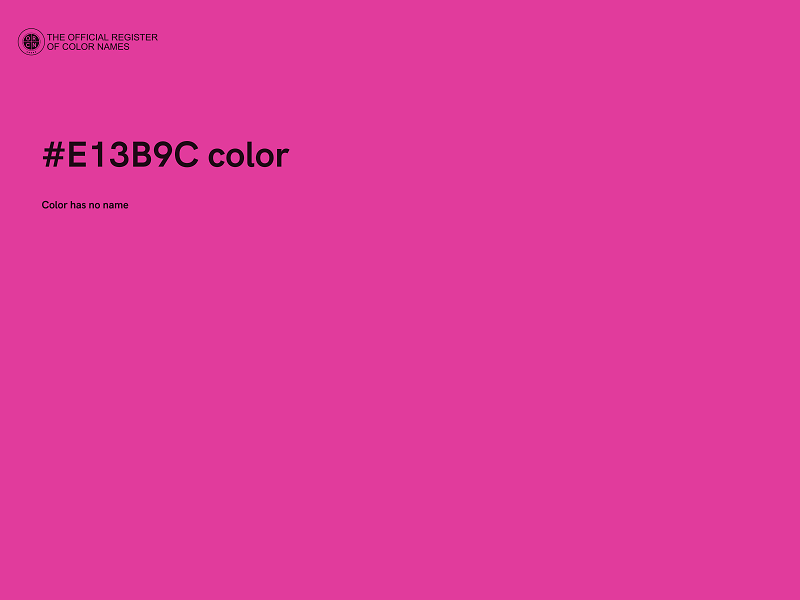 #E13B9C color image