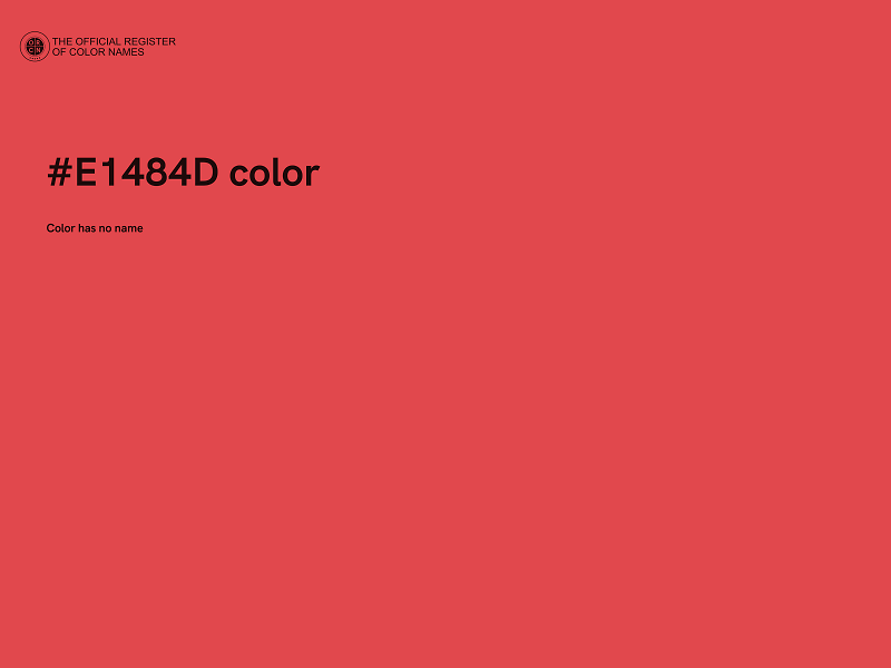 #E1484D color image