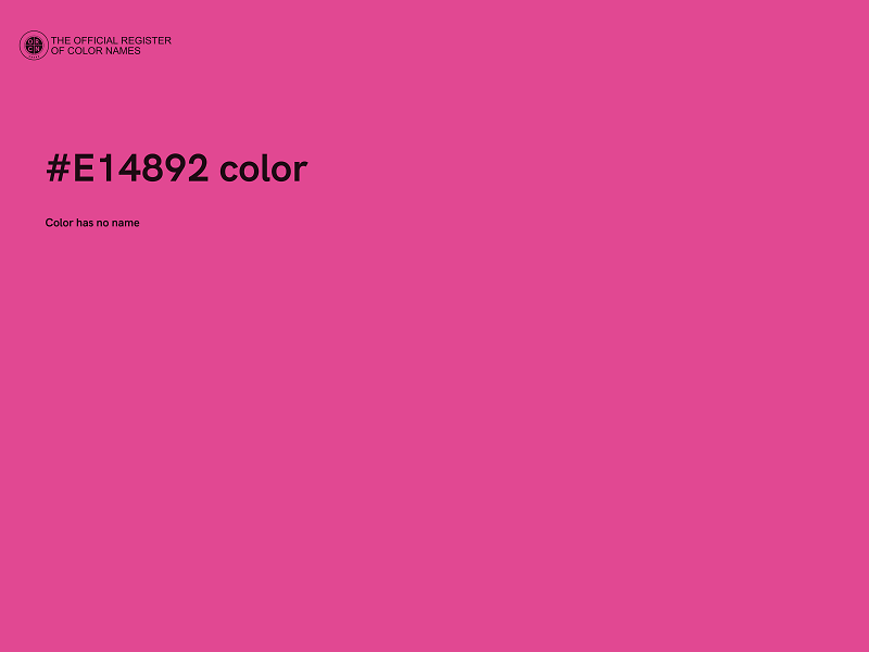 #E14892 color image