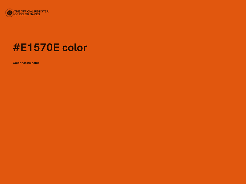 #E1570E color image