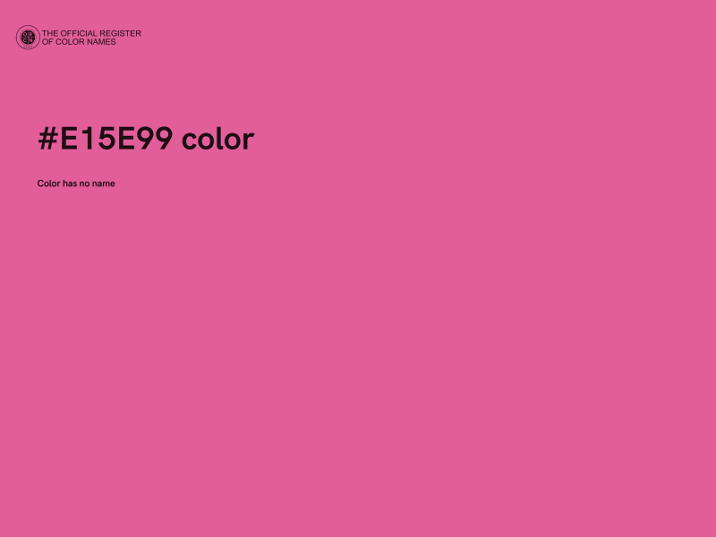 #E15E99 color image