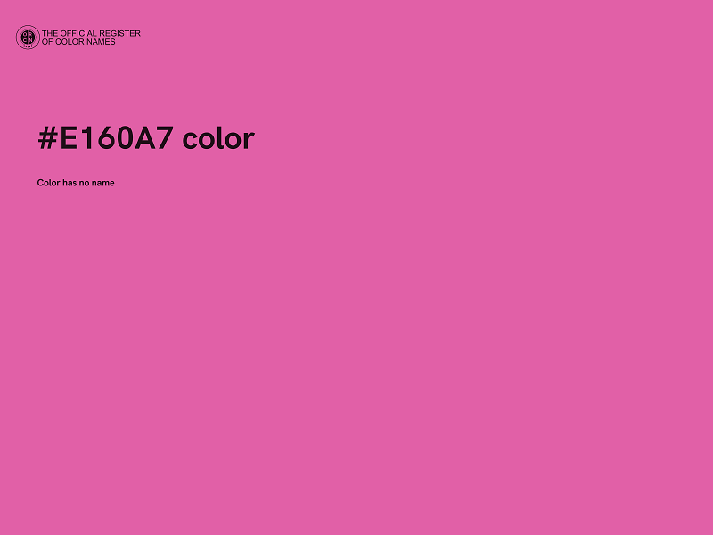 #E160A7 color image