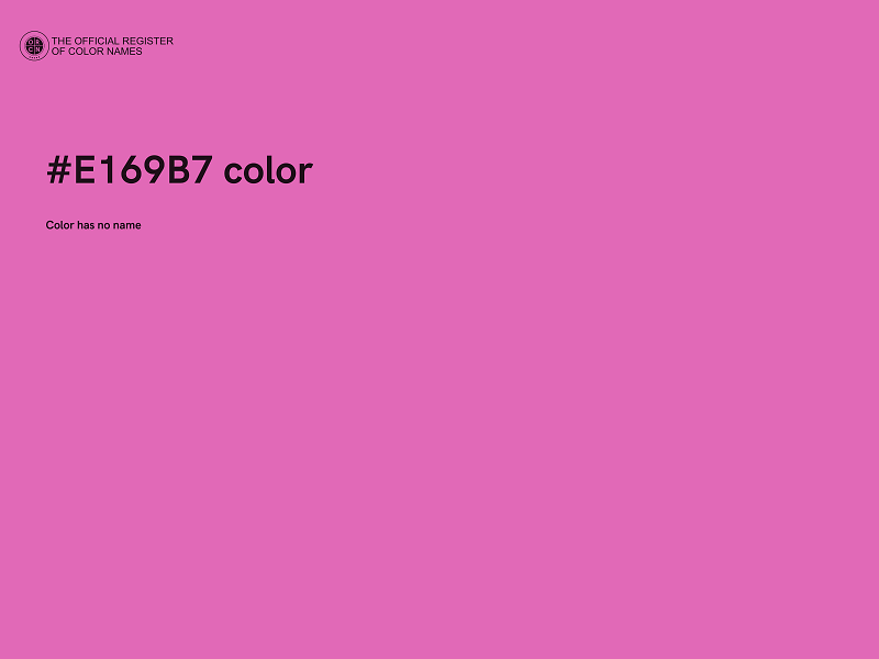 #E169B7 color image