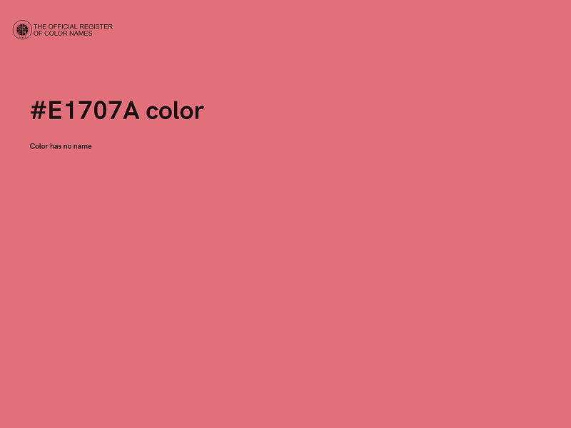 #E1707A color image