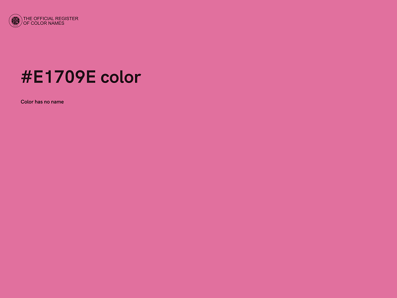 #E1709E color image