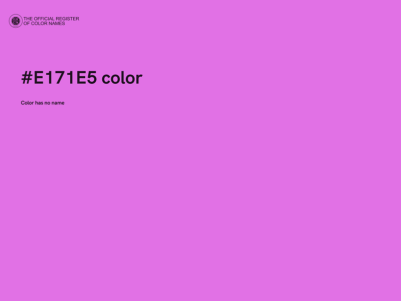 #E171E5 color image