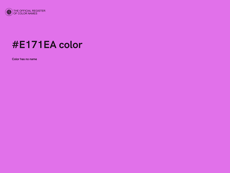 #E171EA color image