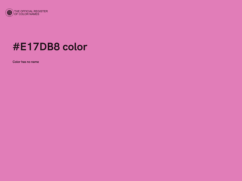 #E17DB8 color image