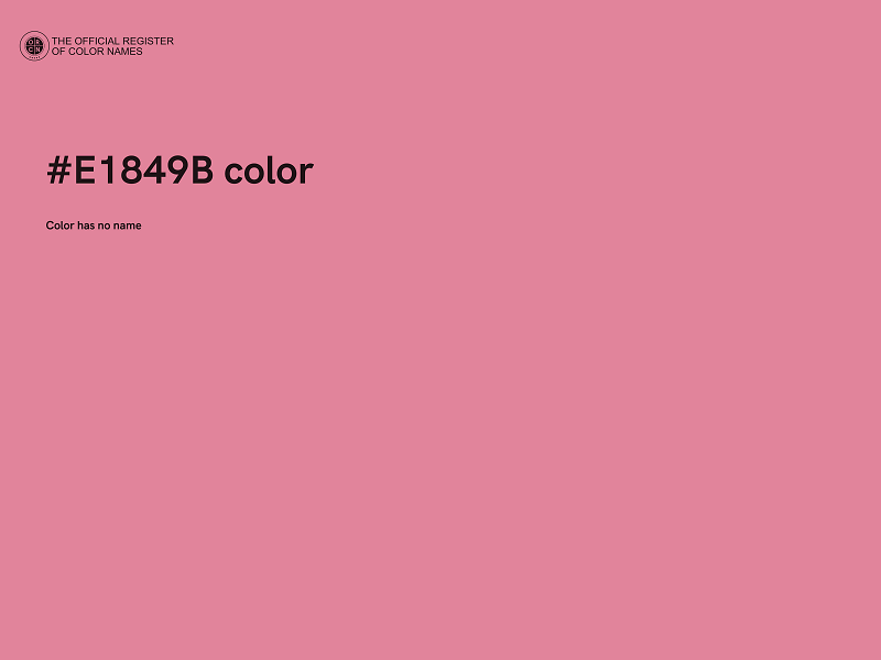 #E1849B color image