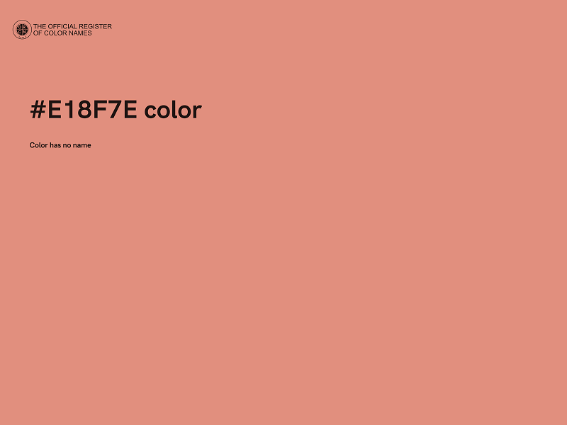 #E18F7E color image