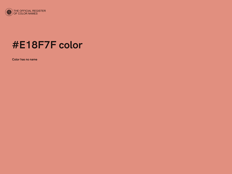 #E18F7F color image