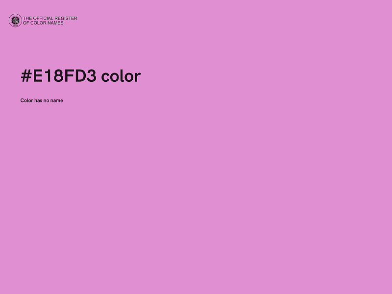 #E18FD3 color image