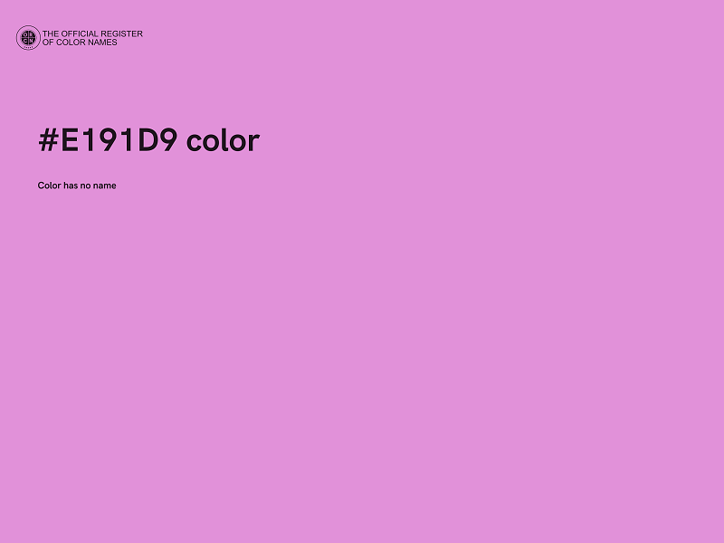 #E191D9 color image