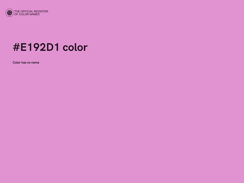 #E192D1 color image