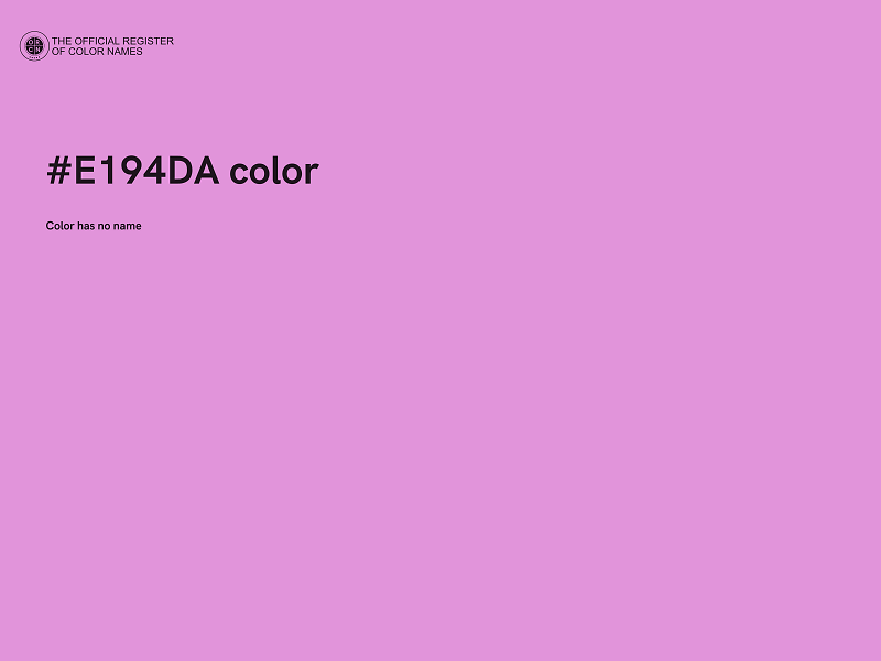 #E194DA color image