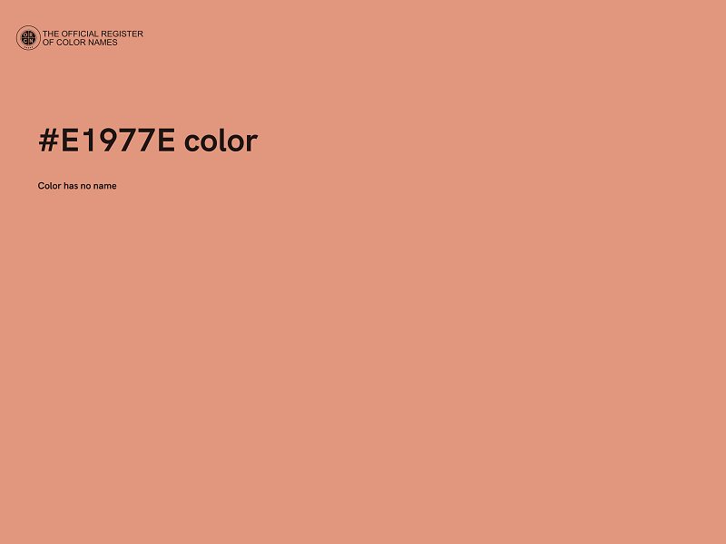 #E1977E color image