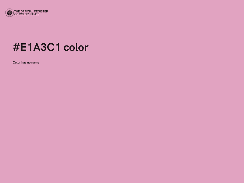 #E1A3C1 color image