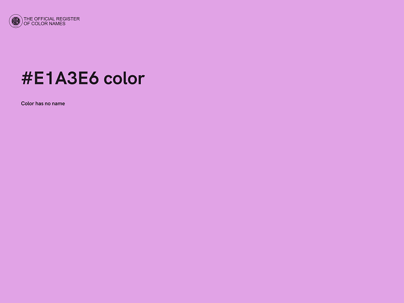 #E1A3E6 color image