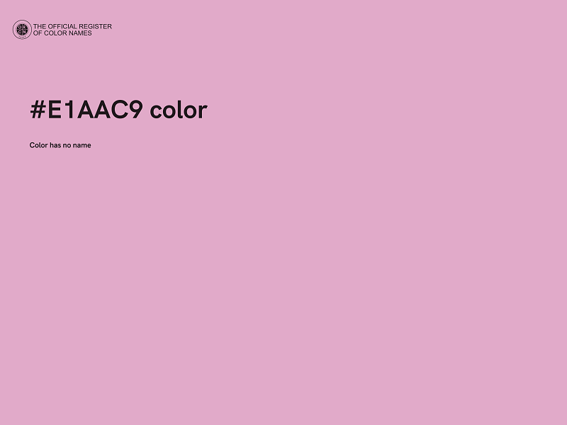 #E1AAC9 color image