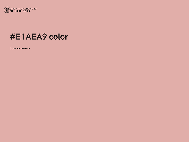 #E1AEA9 color image