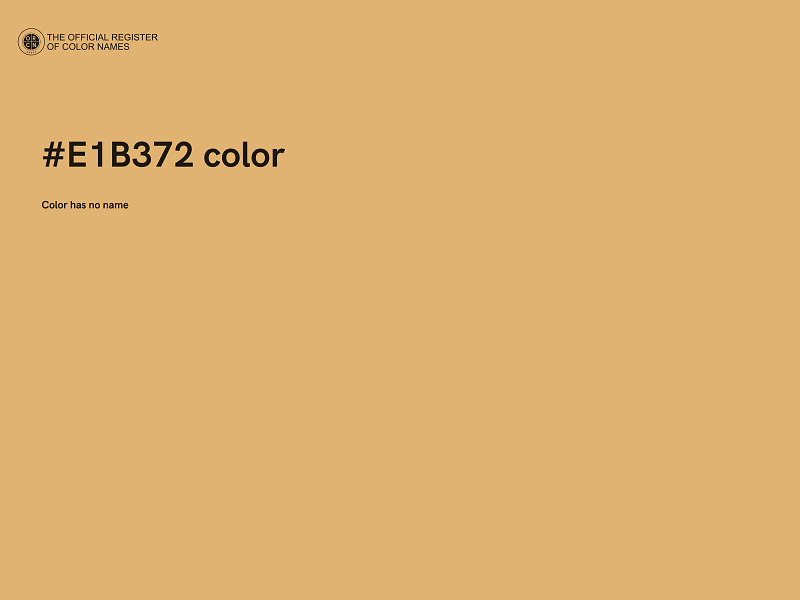 #E1B372 color image