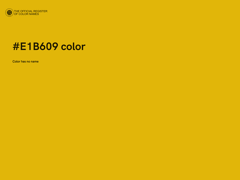 #E1B609 color image