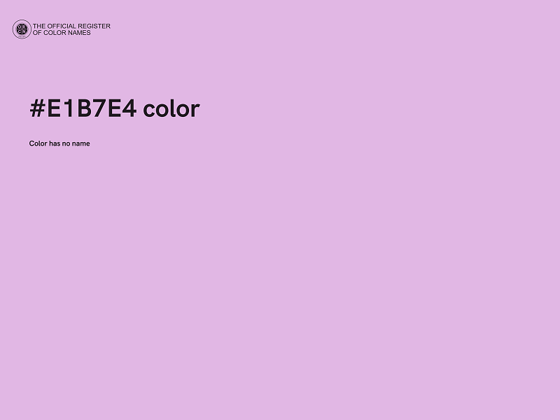 #E1B7E4 color image