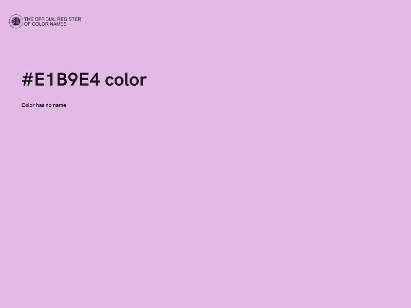 #E1B9E4 color image