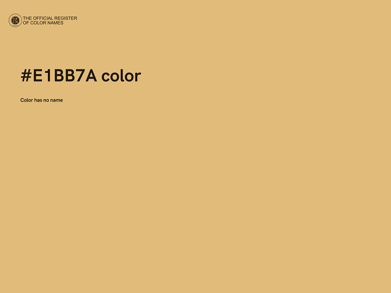 #E1BB7A color image