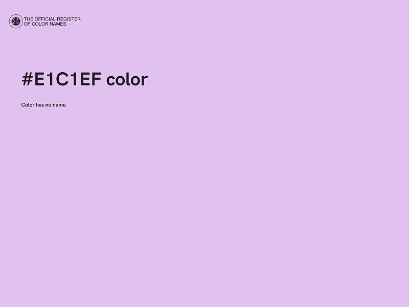 #E1C1EF color image