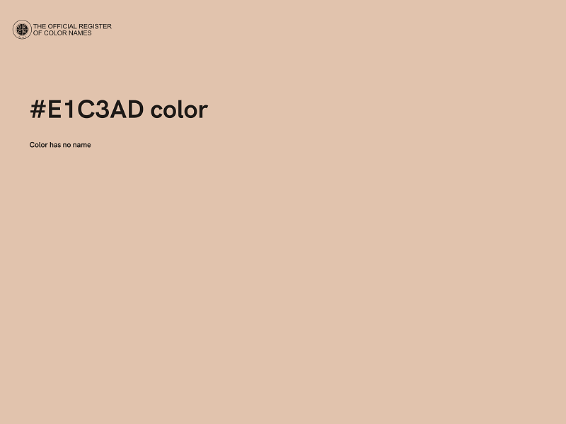 #E1C3AD color image