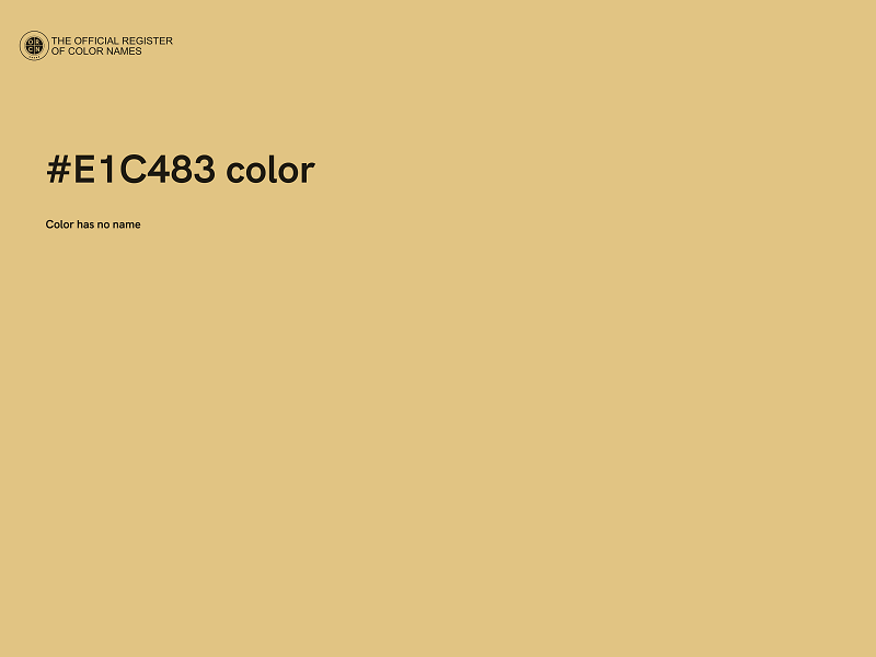 #E1C483 color image