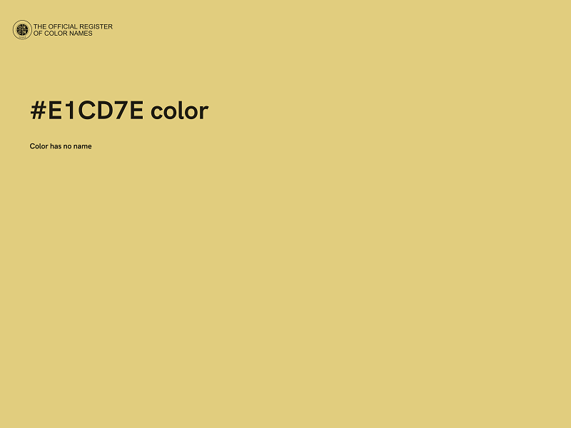 #E1CD7E color image