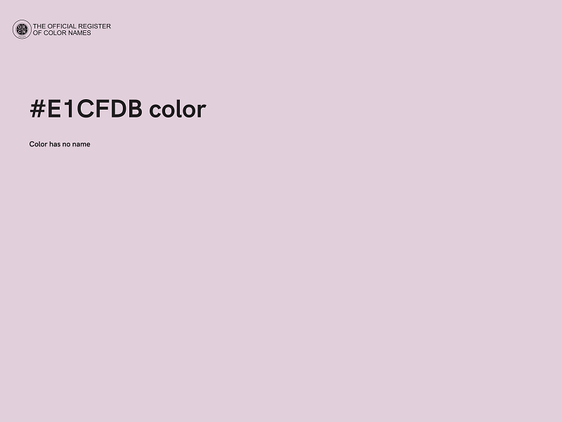 #E1CFDB color image